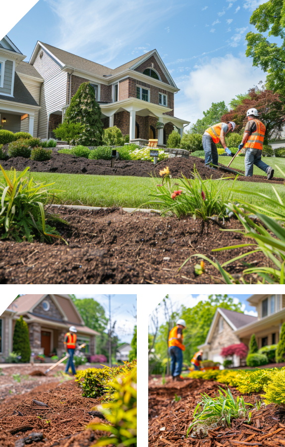 spreading mulch service