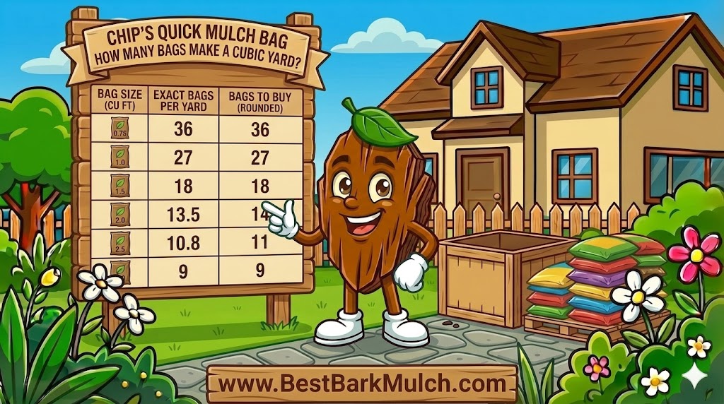 mulch bag to cubic yard conversion table