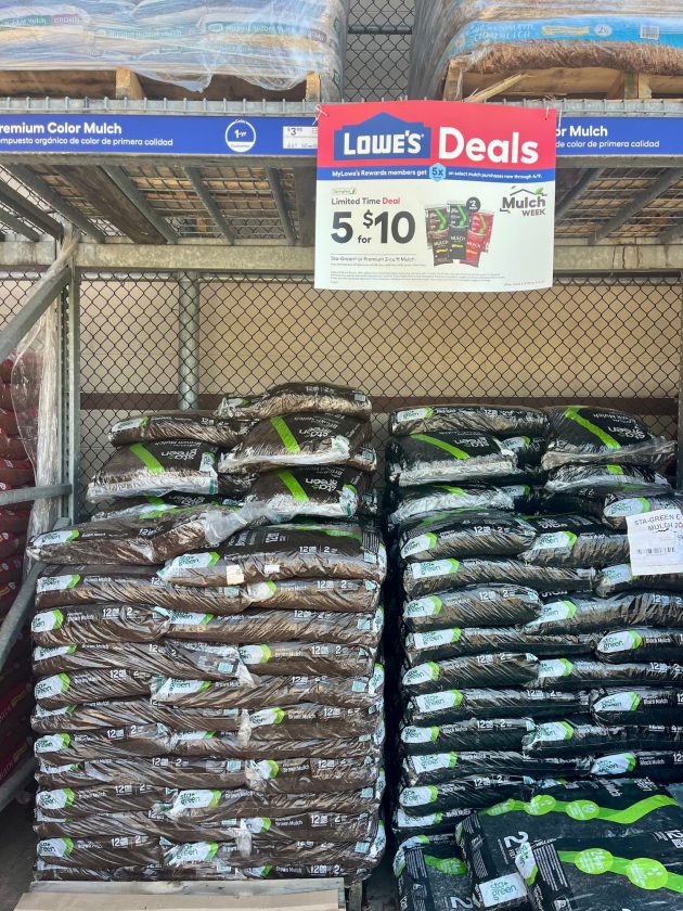 lowes bagged mulch sale