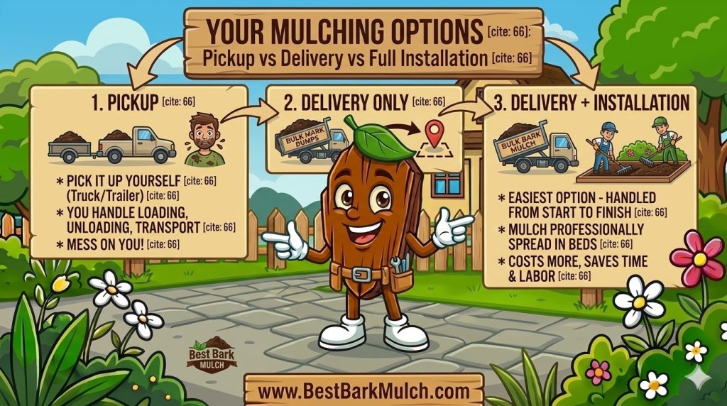 mulch delivery order options