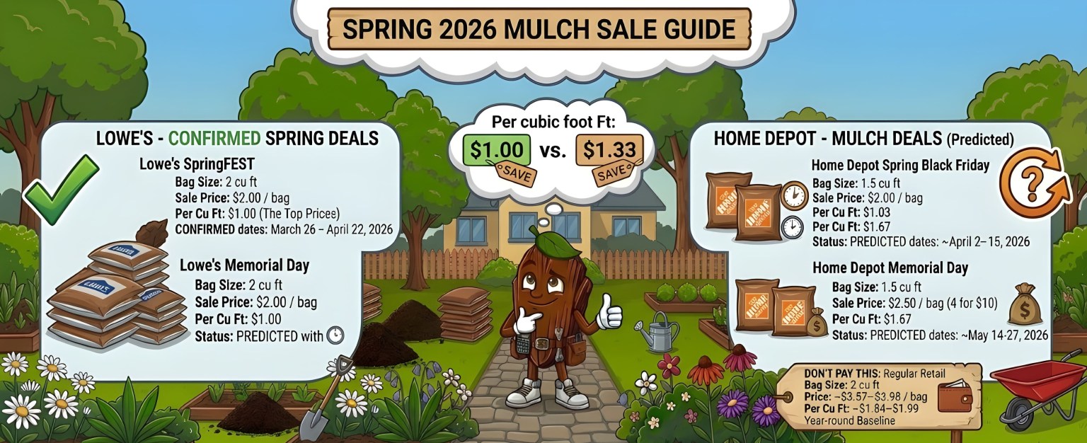 Does Home Depot Have Mulch On Sale 5 For 10null